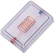 Spiral conductor on acrylic case