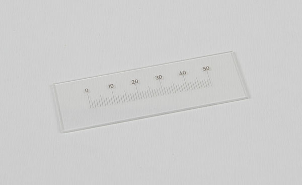 Glass scale 50 mm