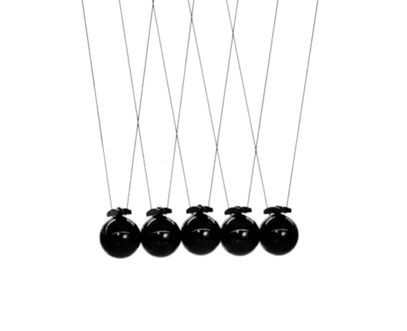 Steel balls, 30 mm with eyelets, set of 5