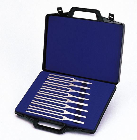 Tuning forks, set of 8 (C major scale)