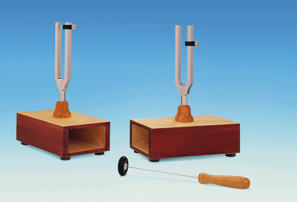 Resonance tuning forks, pair