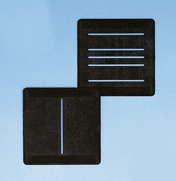 Set of 2 slit diaphragms