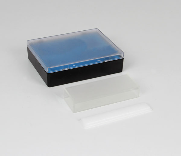 Cuvette made of optical glass 40 x 20 x 104 mm