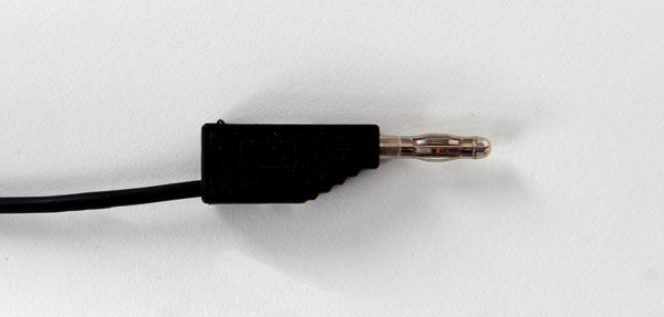Connecting lead 19 A, 100 cm, black