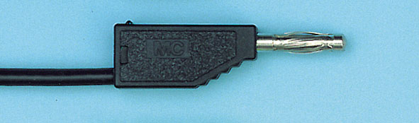Connecting lead, 32 A, 25 cm, black