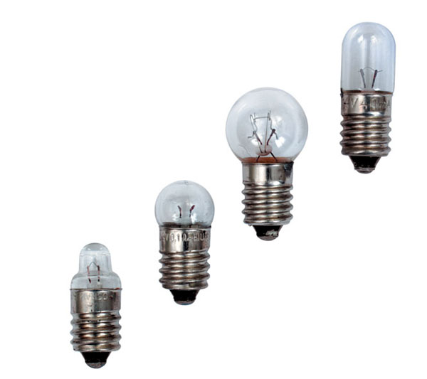Bulbs, 1.2 V/220 mA, E10, set of 10