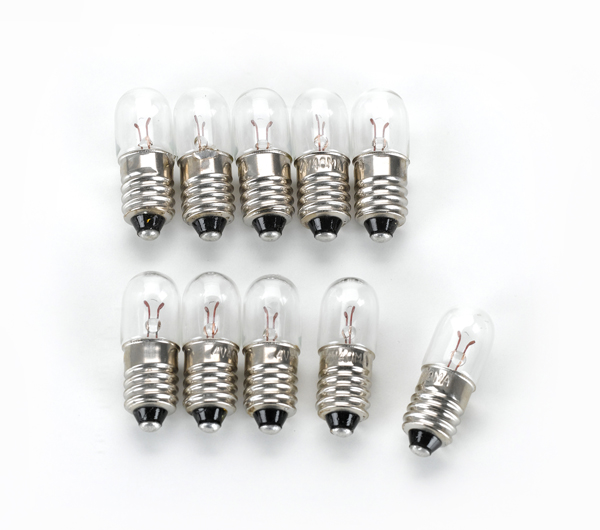 Bulbs, 4 V/0.16 W, E10, set of 10