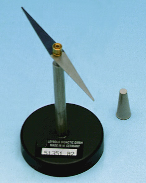 Magnetic needle on base, needle bearing