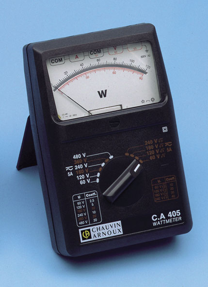 Wattmeter C.A 405, single/three- phase