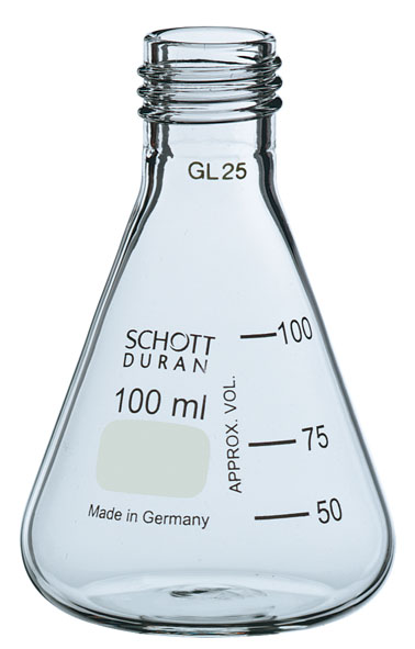 Erlenmeyer flask DURAN, 100 ml, GL 25