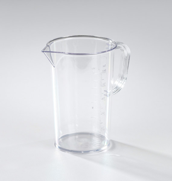 Measuring beaker, clear SAN 500 ml