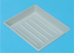 Tray, white, size 13 x 18 cm