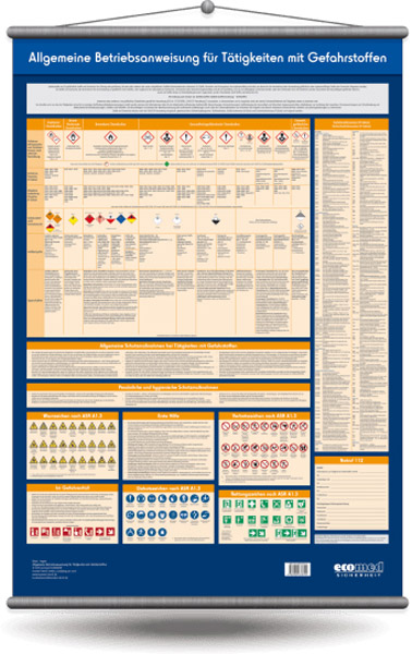 Operating instructions for dangerous substances, german