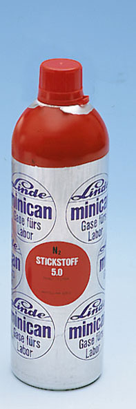 Minican pressurised gas canister, nitrogen
