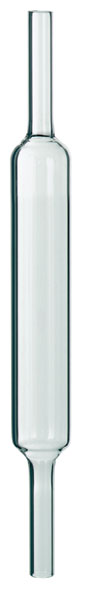 Reaction tube, quartz, 220 x 25 mm Ø, for butane combustion