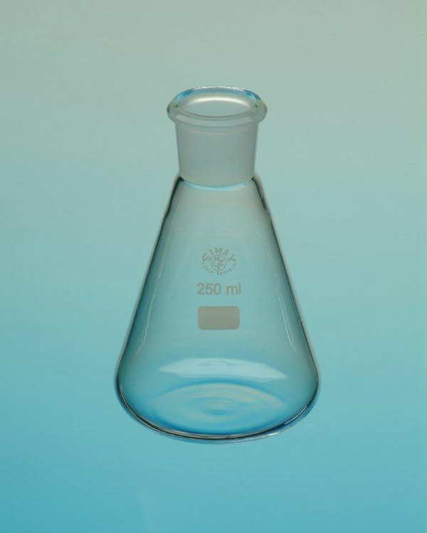 Erlenmeyer flask, Boro 3.3, 250 ml, narrow neck, ST 29/32
