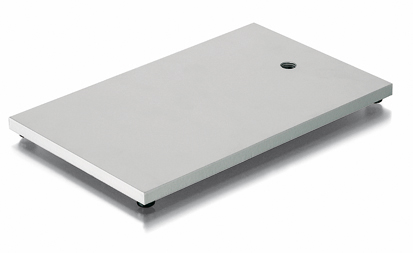 Base plate for retort stand, 130 x 210 mm