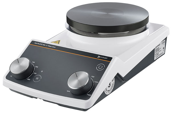Magnetic stirrer with heating plate