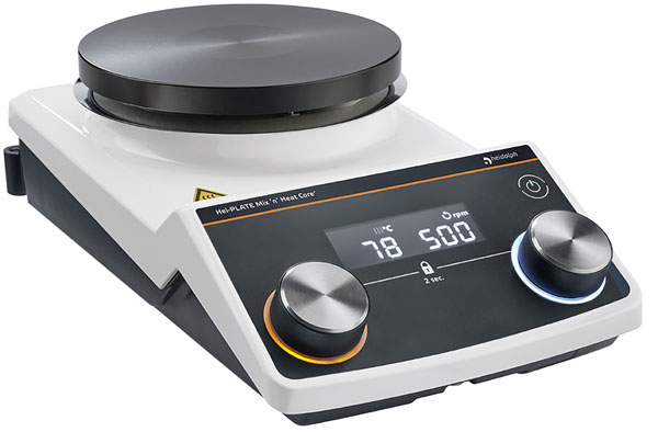 Magnetic stirrer with heating plate