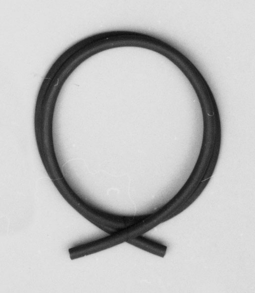 Rubber tubing Ø 7 mm, t = 1,5 mm, l = 1m