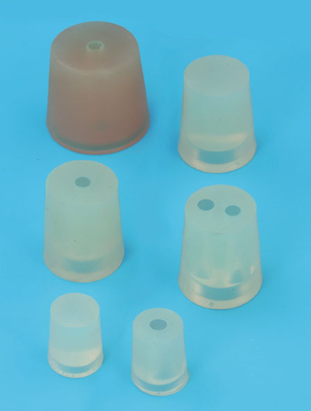 Silicone stopper, solid, 16...21 mm diam.