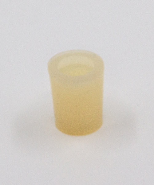 Silicone stopper, one 7-mm hole, 16...21 mm Ø