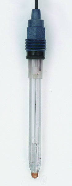 pH probe with glass shaft, BNC