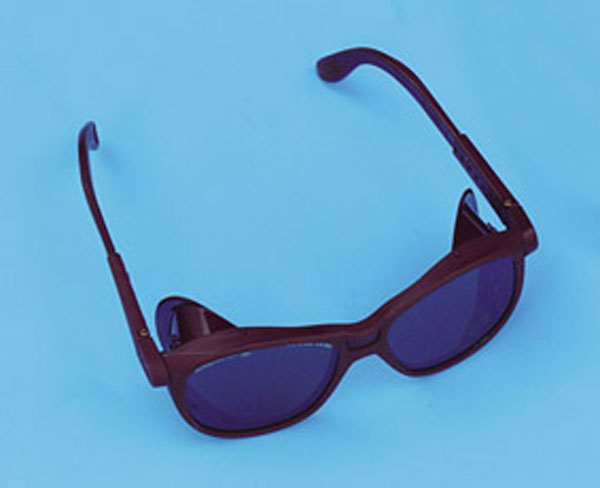 Safety goggles, with darked lenses