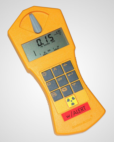 Geiger counter with ticker