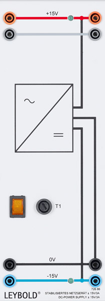 Stabilised power supply unit ±15 V / 3 A