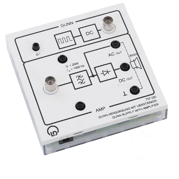 Gunn power supply with amplifier