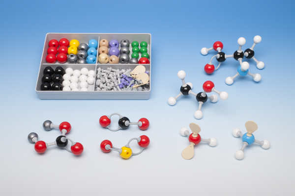 Molecule building set for students, inorganic/organic