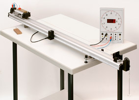 Relationship between acceleration, force and mass - Measurement using an electronic time clock