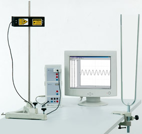 Recording the oscillation of a tuning fork