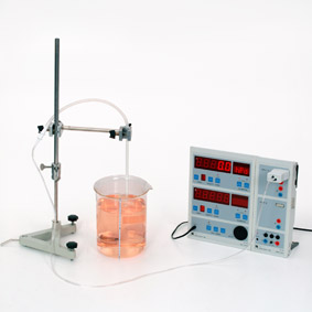 Pressure due to weight of water - Measurement using Sensor-CASSY and CASSY-Display