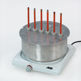 Dependence of heat conduction in solid bodies upon material – Large heat conduction apparatus