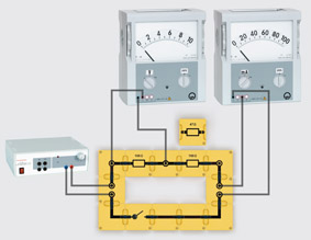 Connecting resistors in series - Assembly using connector blocks