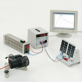 Characteristic power curve for a solar cell