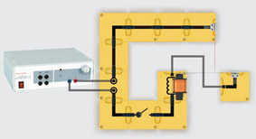 Model of an electric bell - Assembly using connector blocks