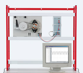 Rotating armature generators for generating DC voltage  - Measurement via Sensor-CASSY