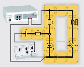 Signal transmission via optical fibre - Assembly using connector blocks