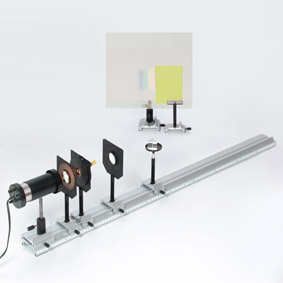 Infrared radiation in the continuous spectrum - Set-up with a zinc sulphide screen