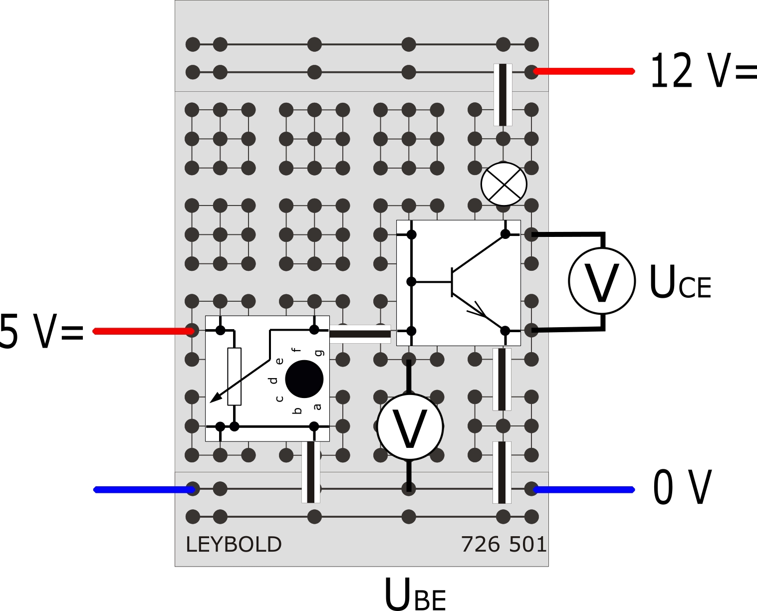 Transistor as a controllable electrical component