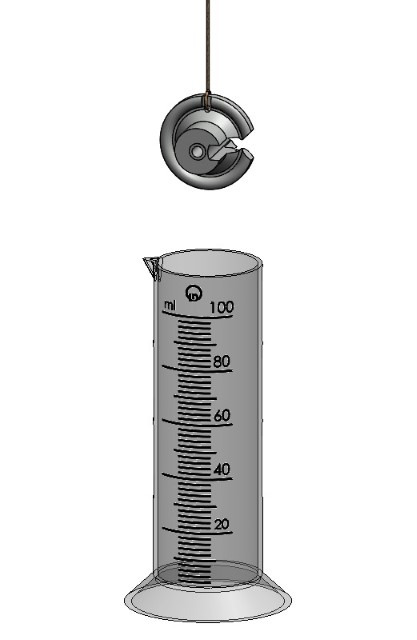 Determining the density of irregularly shaped bodies