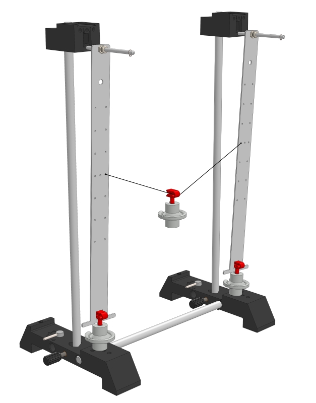 Oscillations on a mechanically coupled bar pendulum - Digital