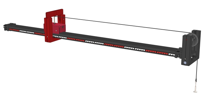 Uniformly accelerated motion using a spoked wheel - Digital