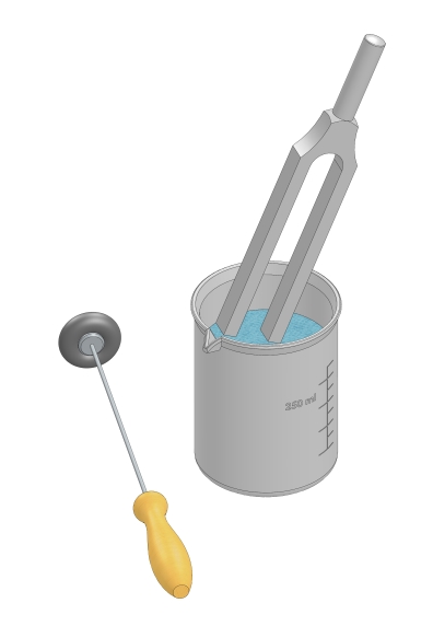 Oscillations of a tuning fork 2