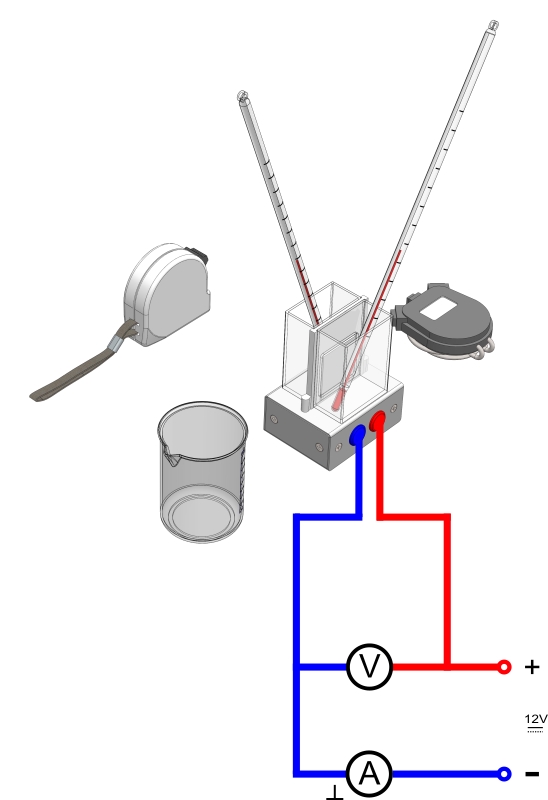 Examination of a Peltier element as a heat pump