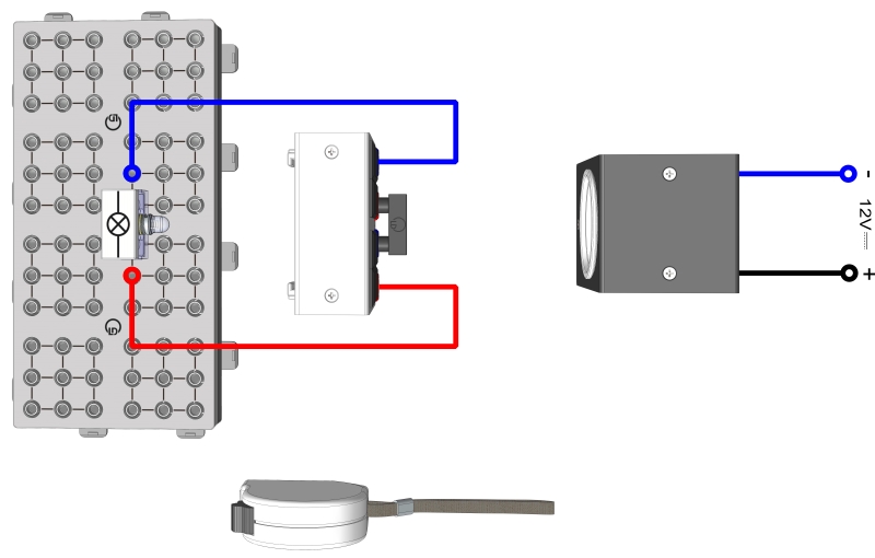 Operating a lamp using a solar module