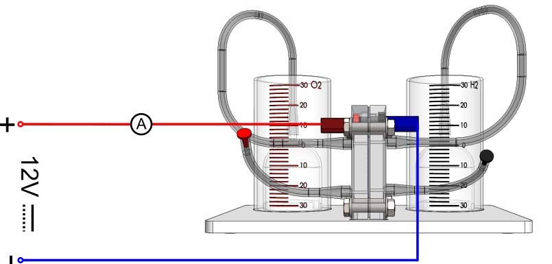 Using a reversible fuel cell as an electrolyser